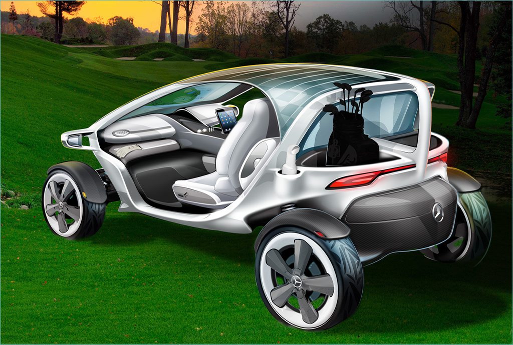 The Mercedes-Benz Golf Cart concept. The Mercedes-Benz Golf Cart concept.
